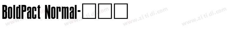 BoldPact Normal字体转换 BoldPact Normal字体转换